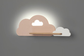 Kinkiet Cloud do pokoju dziecięcego chmurka z półką wbudowany LED 5W