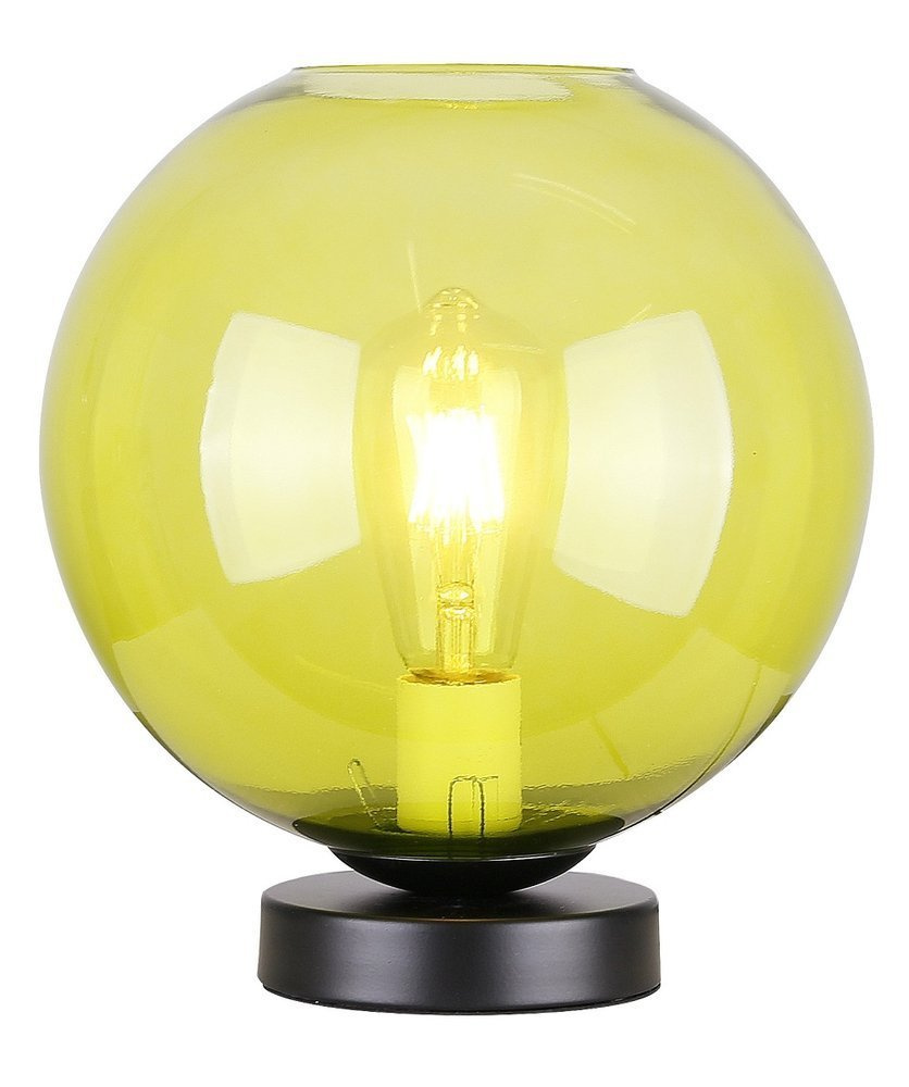 Lampka nocna Globe szklana zielona klasyczna E27 Candellux