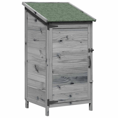 Shed ogrodowy Szary 59 x 56 x 113,5 cm Drewno Świerkowe