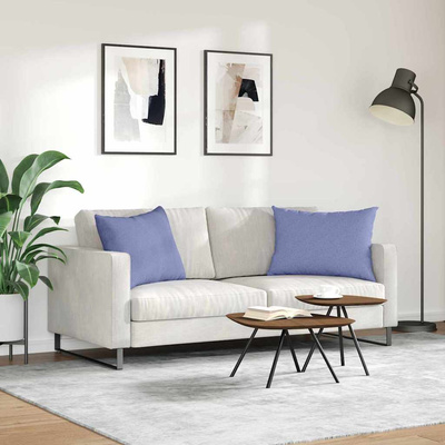 Poduszki na sofę 2 pcs Niebieski dżins 70 x 50 cm tkanina