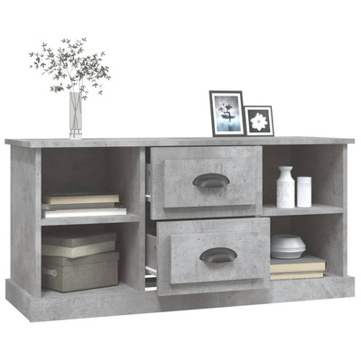 vidaXL Szafka pod TV, szarość betonu, 99,5x35,5x48 cm