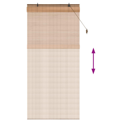 Roleta brązowy 110 x 220 cm Bambus