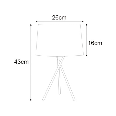 Lampka stołowa K-4352 z serii REMI BLACK KAJA