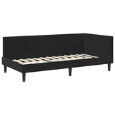 Rama Łóżka Narożnego z Materacem 2 szt. Czarny 90 x 200 cm