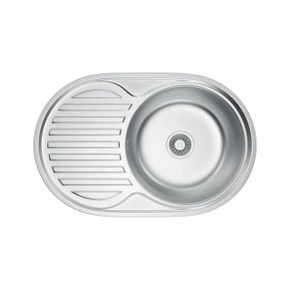 Zlewozmywak stalowy DALIA satyna/inox