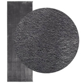 vidaXL Dywan HUARTE z krótkim włosiem, antracytowy, 80x250 cm