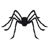Dekoracja Pająka na Halloween 3 pcs Czarny 150 cm