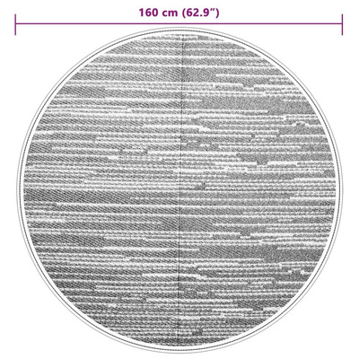 vidaXL Dywan na zewnątrz, brązowy, Ø160 cm, PP