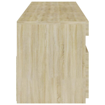 Szafki pod TV z LED, 2 szt., dąb sonoma, 75x35x40 cm