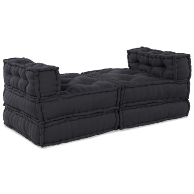 Modularna jednostka sofy 4 pcs antracytowy tkanina