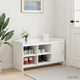 Szafka na buty Biały 100 x 39,5 x 51 cm Drewno inżynieryjne