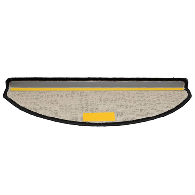Maty na schody 15 szt. 65x21x4 cm Czarne półokrągłe duże