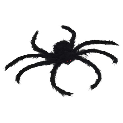 Dekoracja Pająka na Halloween 6 pcs Czarny 75 cm