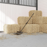 Widły stajenne z 18 zębami, czarne, stalowe