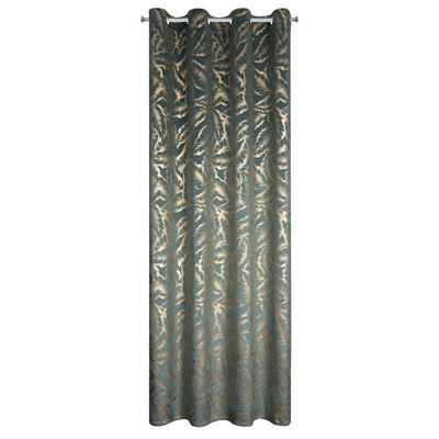 Zasłona Milena miętowa 140x250