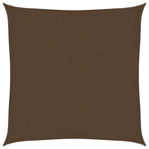 Żagiel przeciwsłoneczny, 160 g/m?, brązowy, 2,5x2,5 m, HDPE