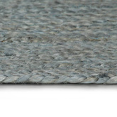 vidaXL Ręcznie wykonany dywan z juty, okrągły, 120 cm, oliwkowozielony