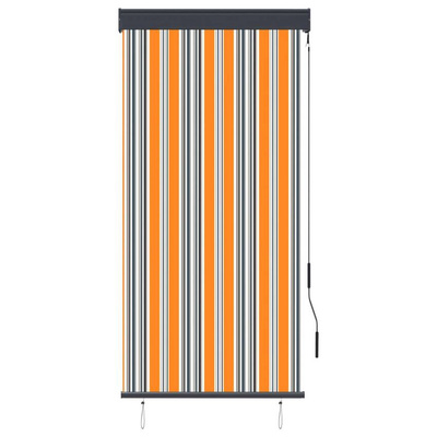 vidaXL Roleta zewnętrzna, 80x250 cm, żółto-niebieska