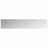 Stopień Prostokątny 4 pcs Srebrny 100 x 20 cm Aluminium