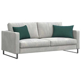Poduszki na sofę 2 pcs Ciemna zieleń 60 x 40 cm tkanina