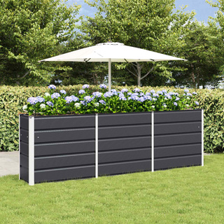 Donica Antracyt 240 x 40 x 75 cm Stal