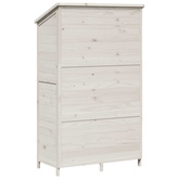 Shed ogrodowy Biały 106,5 x 56 x 176 cm Drewno Świerkowe