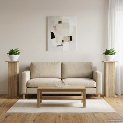 Stojak na rośliny 2 pcs dąb Sonoma 30,5 x 30 x 80,5 cm