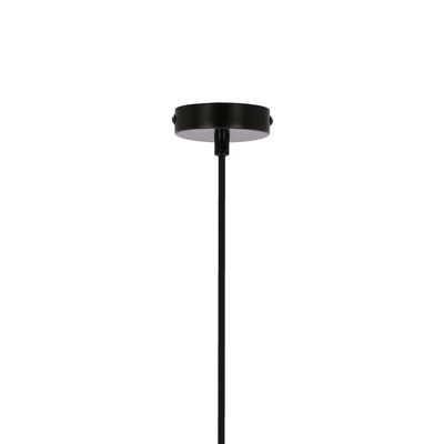 Dunca Lampa Wisząca 32 Czarny 1X40 E27 Klosz Jasny Dębowy