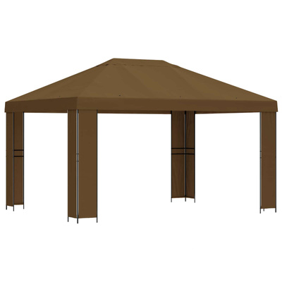 Altana 4 × 3 m Ciemnoszary Poliester i Stal 190 gsm