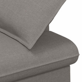 Sofa dwuosobowa z guzikowym pikowaniem Ciemnoszary tkanina