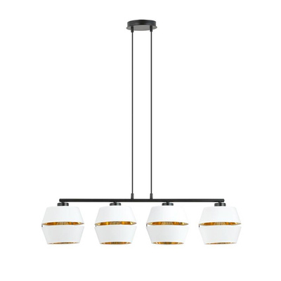 Lampa wisząca  PIANO 4 WHITE/GOLD