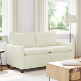 Sofa kremowy 156 x 81 x 87,5 cm tkanina