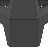 Kominek Czarny 50 x 43 x 52 cm Stal