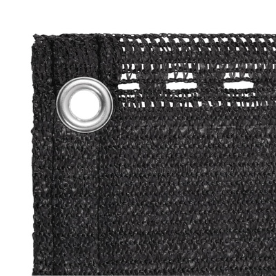 Parawan ogrodowy HDPE, 120x500, cm antracytowy