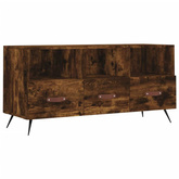 vidaXL Szafka pod TV, przydymiony dąb, 102x36x50 cm