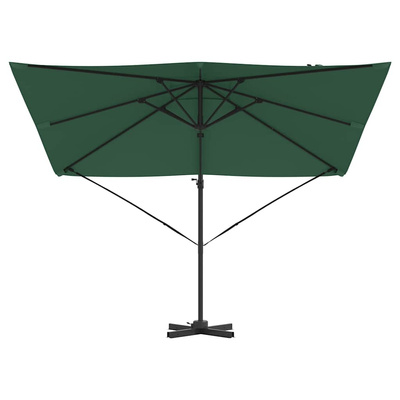 Parasol Roma Zielony 286 x 284 x 265 cm Aluminium i Poliester
