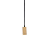Lampa wisząca drewniana oprawa 1xGU10 10cm Tubo 31-78568