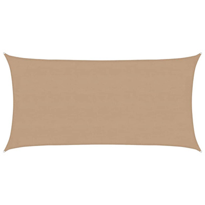 Żagiel przeciwsłoneczny, 160 g/m?, kolor taupe, 4x7 m, HDPE