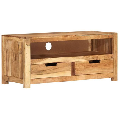 vidaXL Szafka pod TV, 88x35x40 cm, lite drewno akacjowe