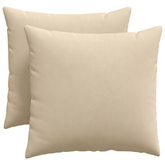 Poduszki na sofę 2 pcs Kremowy 50 x 50 cm tkanina