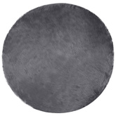 Dywan z sztucznej owczej skóry TAFALLA antracytowy ? 100 cm