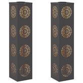 Słoneczna LED lampa na ścieżkę 2 pcs Czarny