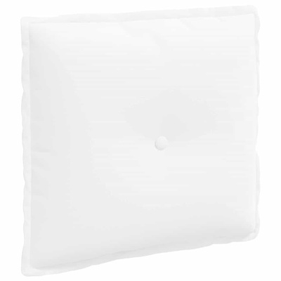 Poduszka na plecy Biały 50 x 19 x 45 cm tkanina