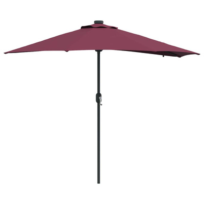 Parasolka ogrodowa Bordeaux Czerwony 294 x 150 x 223 cm