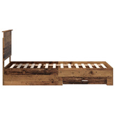 Ramka łóżka Stare drewno 90 x 200 cm Drewno inżynieryjne