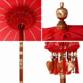 Baliński Parasol Czerwony 125 x 125 x 260 cm