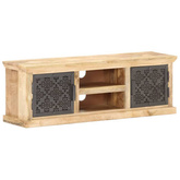 vidaXL Szafka pod TV ze stalowymi drzwiami, 120x30x40 cm, drewno mango