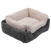 Jack and Vanilla Legowisko sofa Softy S, 60x52x18 cm, szare rozety