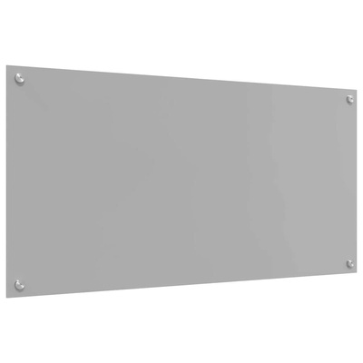 Panel kuchenny Jasnoszary 100 x 50 cm szkło hartowane