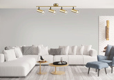 Lampa mosiądz ścienna/sufitowa listwa 4x15W Colly 94-01740